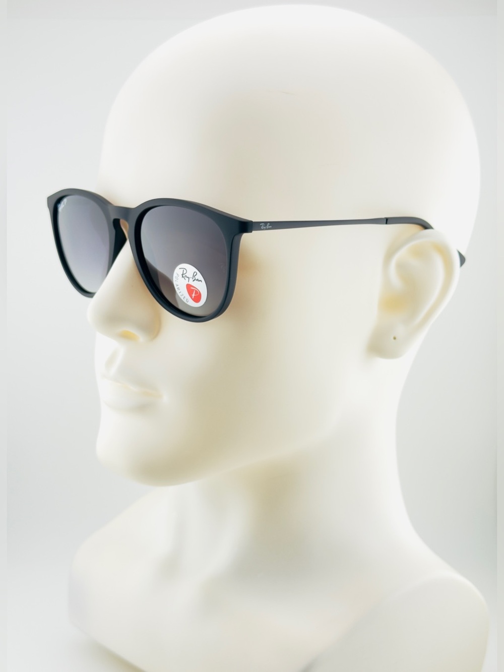 Ray-Ban Erika Women Sunglasses RB4171 Matte black Frame Gradient Gray Lenses - Picture 5 of 14
